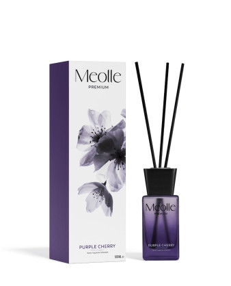 Odorizant cu bețișoare parfumate Meolle 100 ml – Purple Cherry